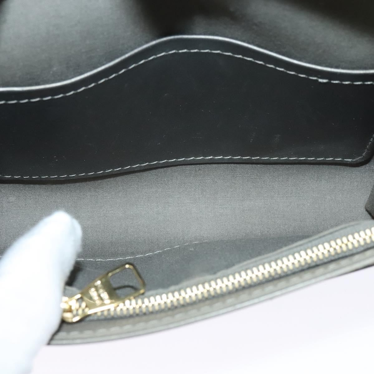 Louis Vuitton Chain Louise Clutch Patent, Silver, Patent Leather, Clutch