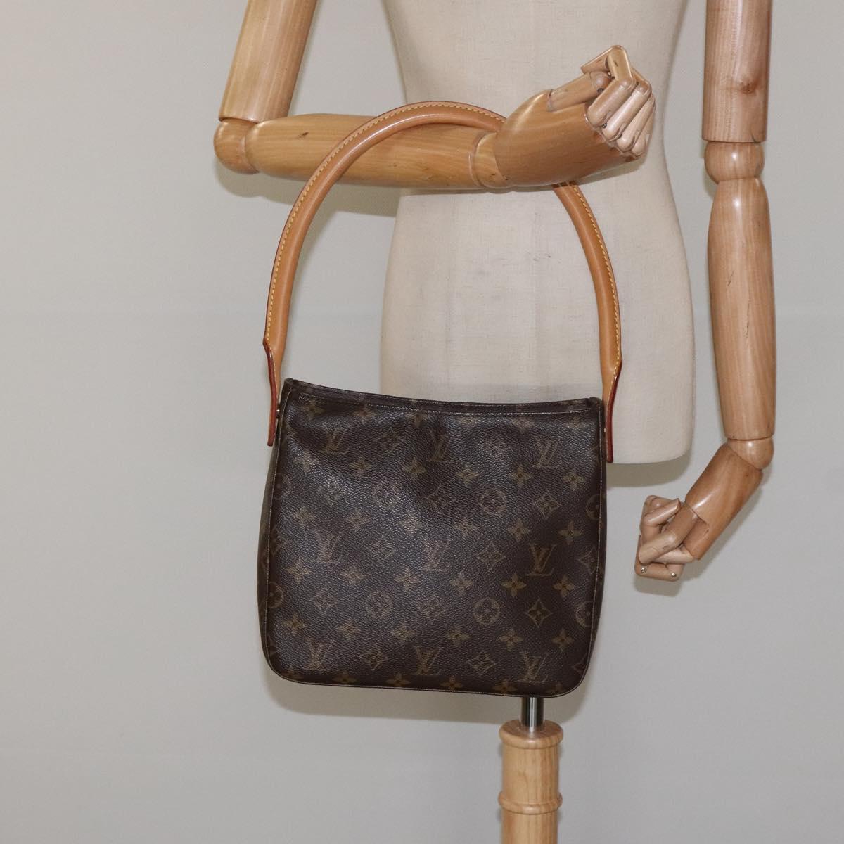 Louis Vuitton Looping MM, Brown, Canvas, shoulder