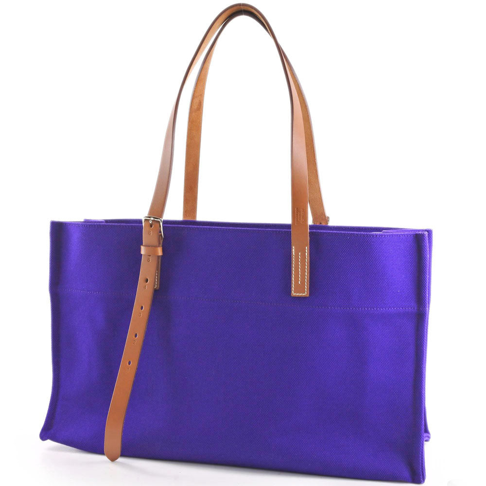 Hermès Étrivière, Purple, Canvas, handbag