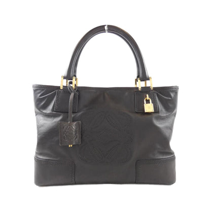 Loewe Amazona, Black, Leather, tote
