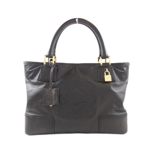 Loewe Amazona, Black, Leather, tote