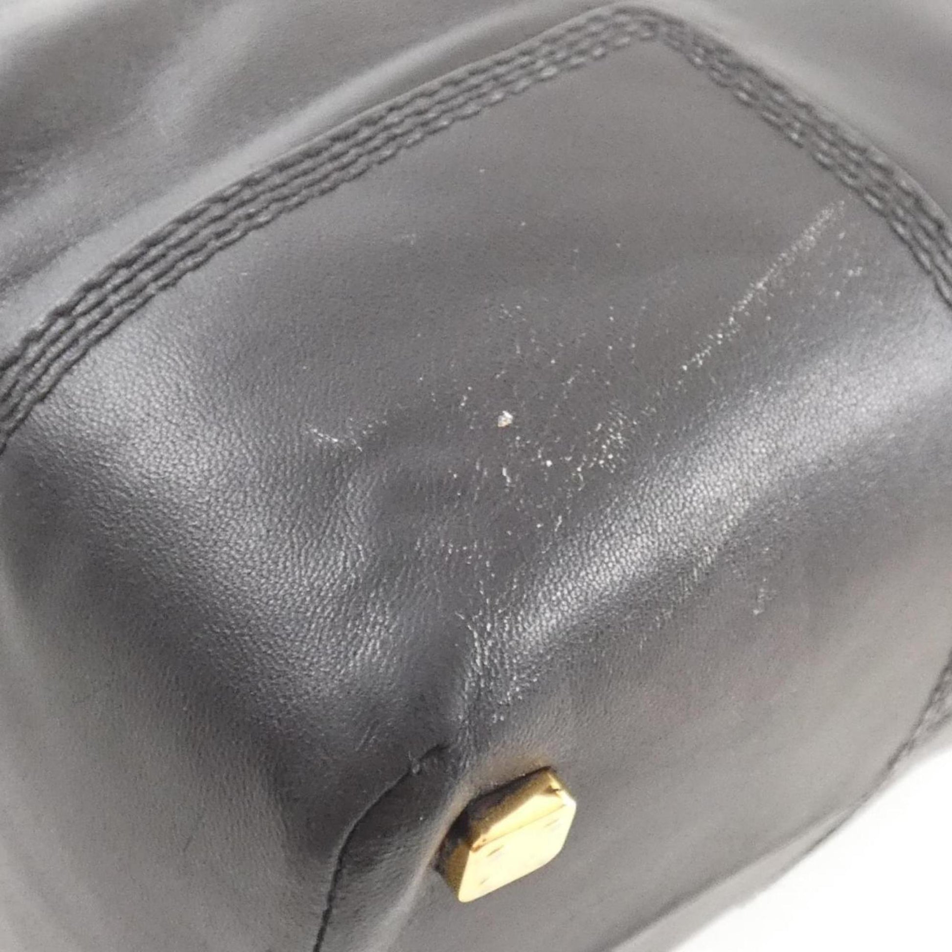 Loewe Amazona, Black, Leather, tote