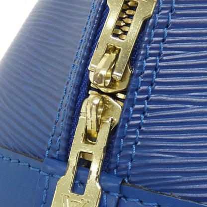 Louis Vuitton Alma, Blue, Leather, handbag