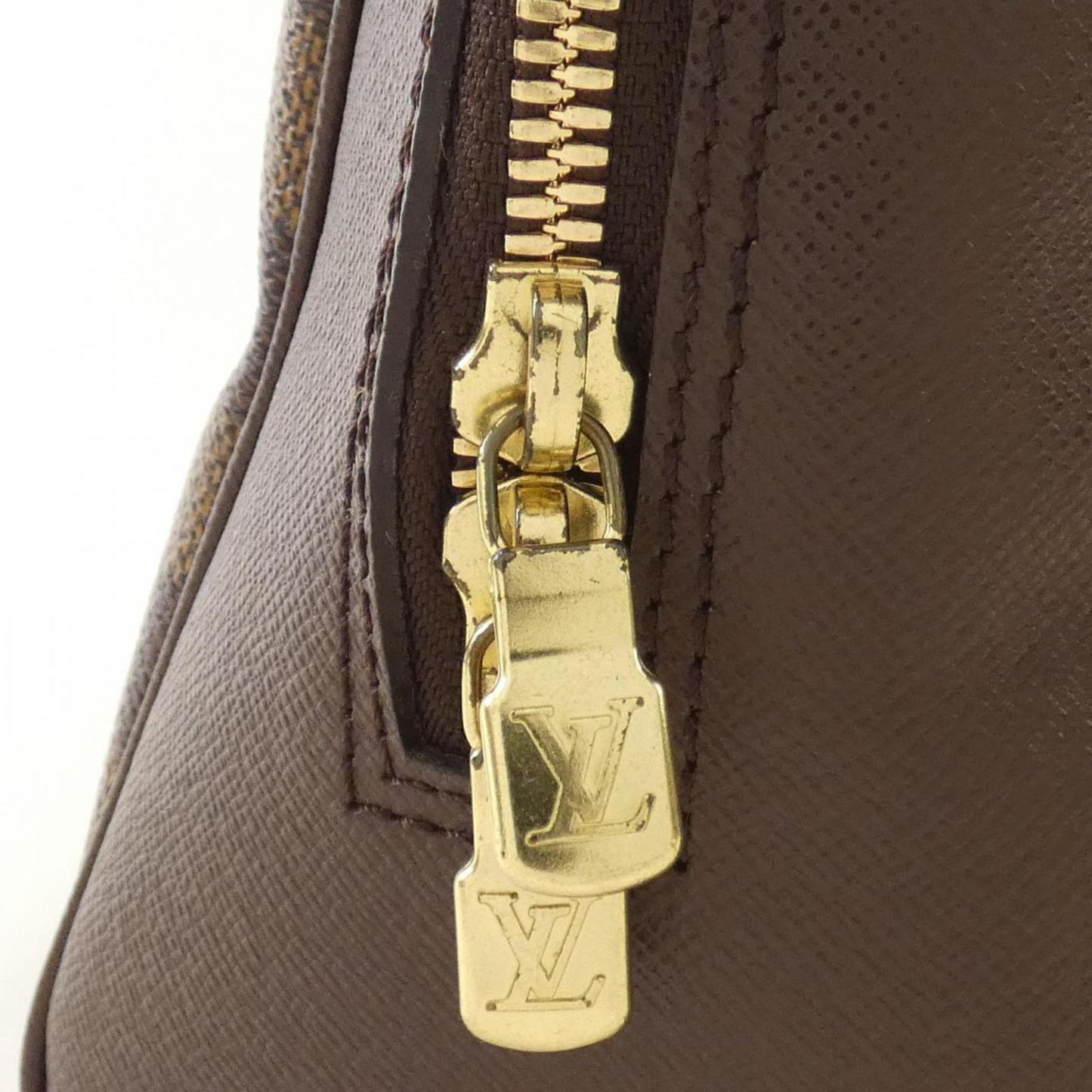 Louis Vuitton Brera, Brown, Canvas, handbag