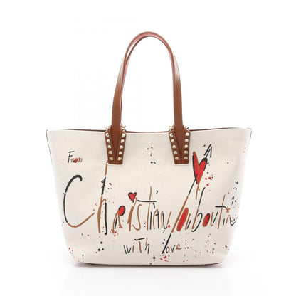 Christian Louboutin Cabata, Brown, Canvas, tote