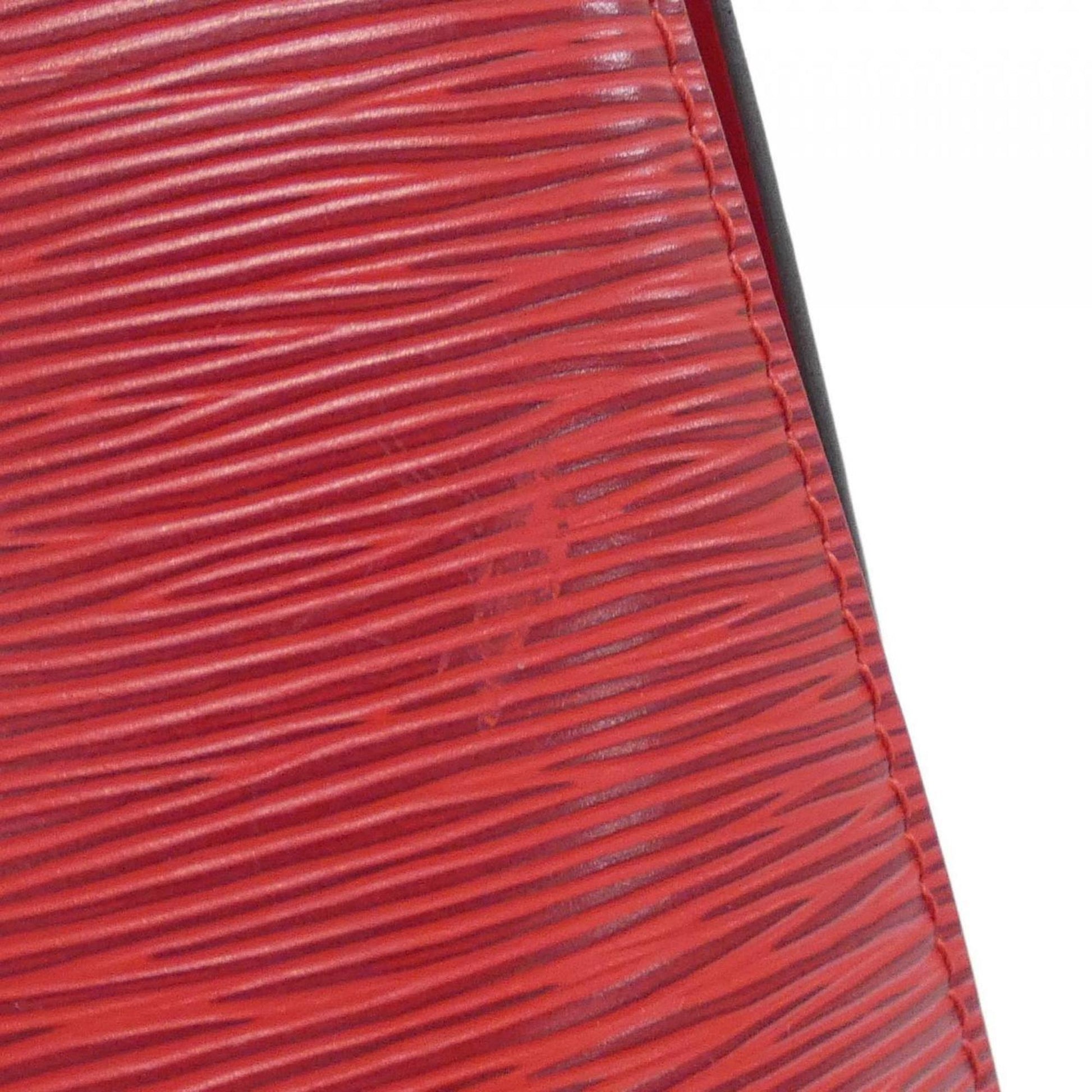 Louis Vuitton Cluny, Red, Leather, shoulder