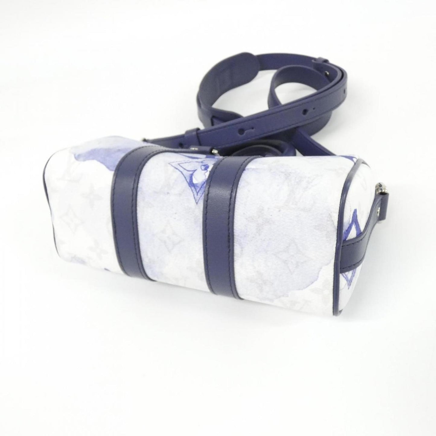 Louis Vuitton Keepall XS, Blue, Canvas, travel