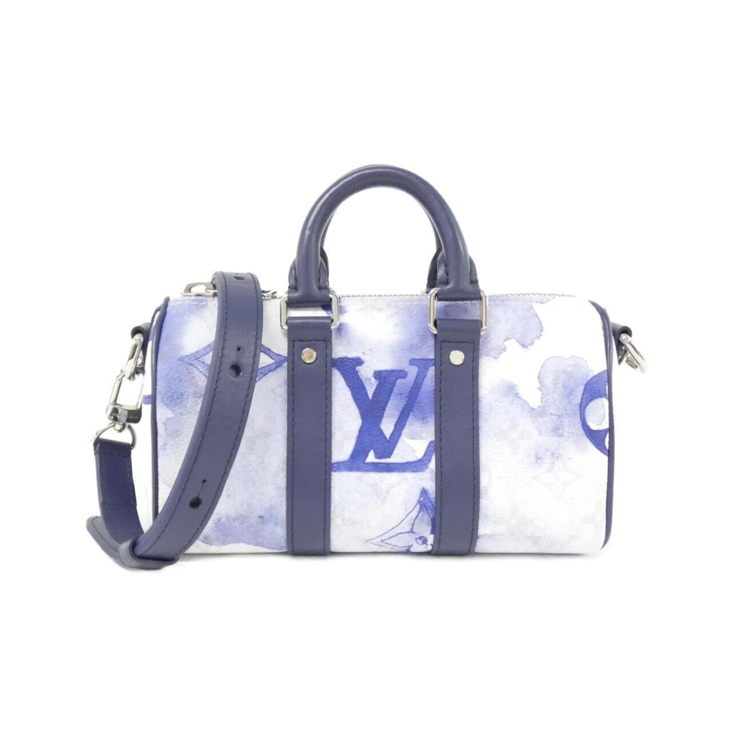 Louis Vuitton Keepall XS, Blue, Canvas, travel