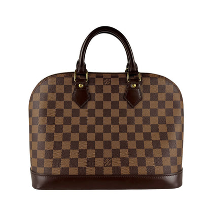 Louis Vuitton Alma, Brown, Canvas, handbag