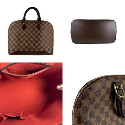 Louis Vuitton Alma, Brown, Canvas, handbag