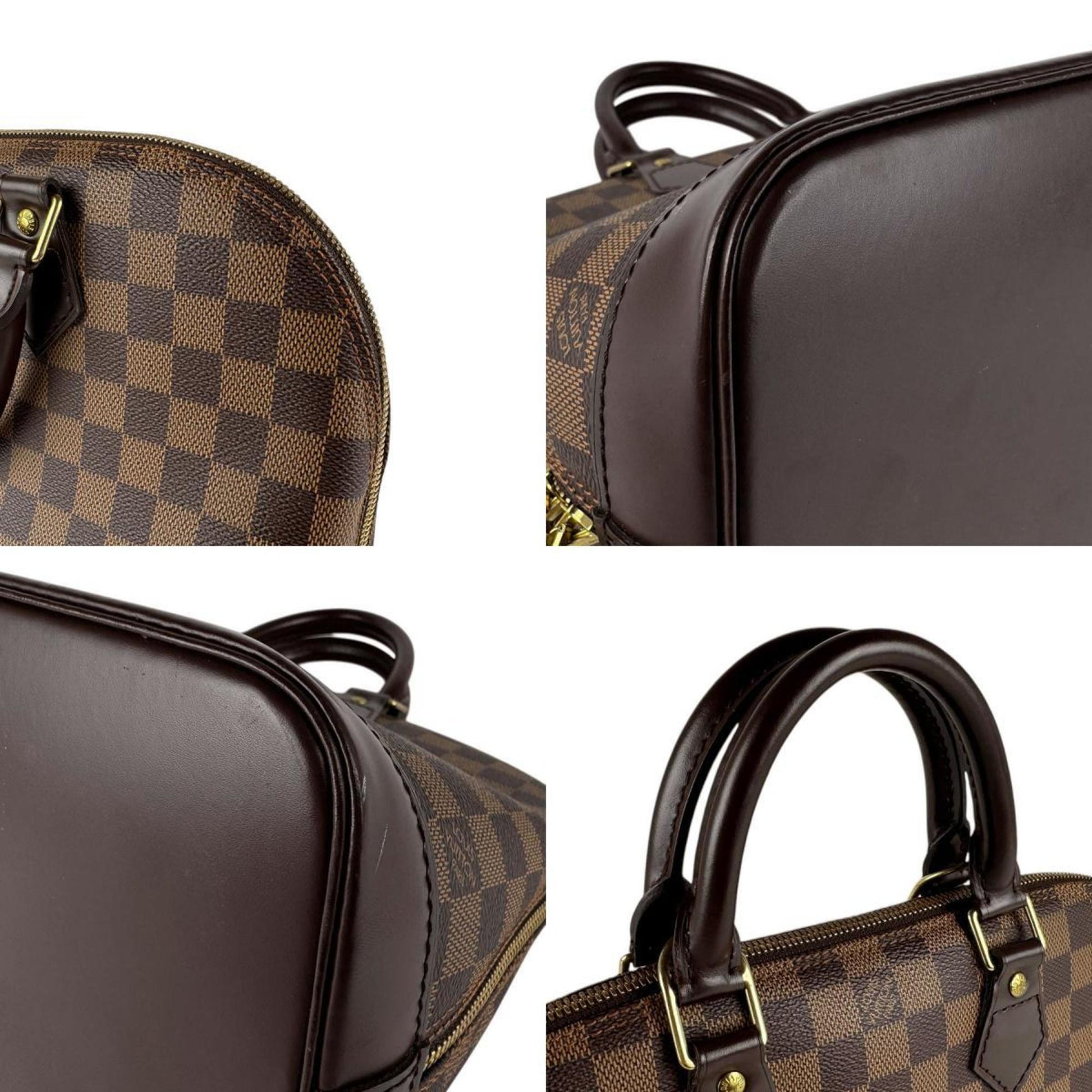 Louis Vuitton Alma, Brown, Canvas, handbag