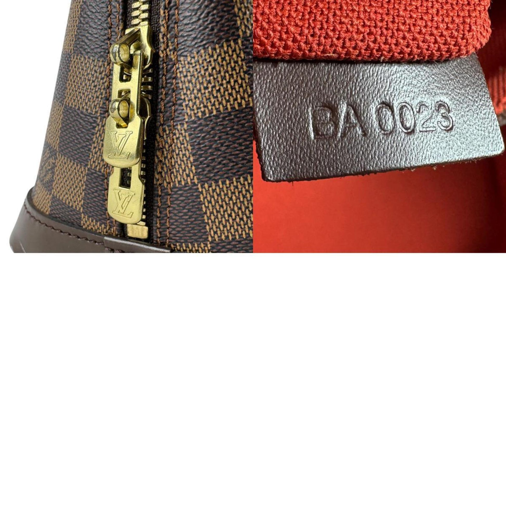 Louis Vuitton Alma, Brown, Canvas, handbag