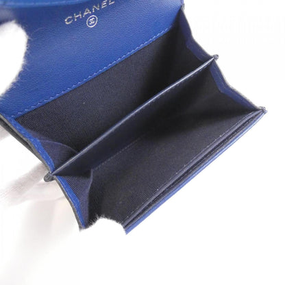 Chanel Porte monnaie, Navy, Leather, wallet