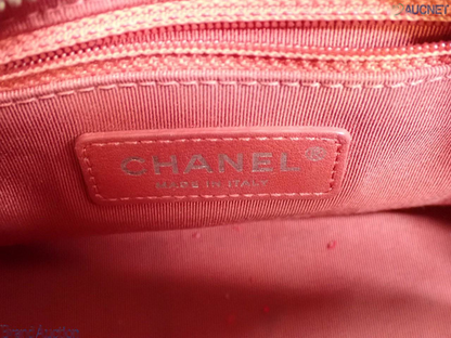 Chanel So Black Gabrielle Hobo Chevron Aged Calfskin, RED, LEATHER, Handbag