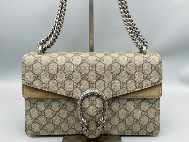 Gucci Dionysus, Beige, Canvas, handbag