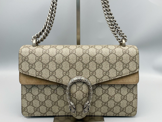 Gucci Dionysus, Beige, Canvas, handbag