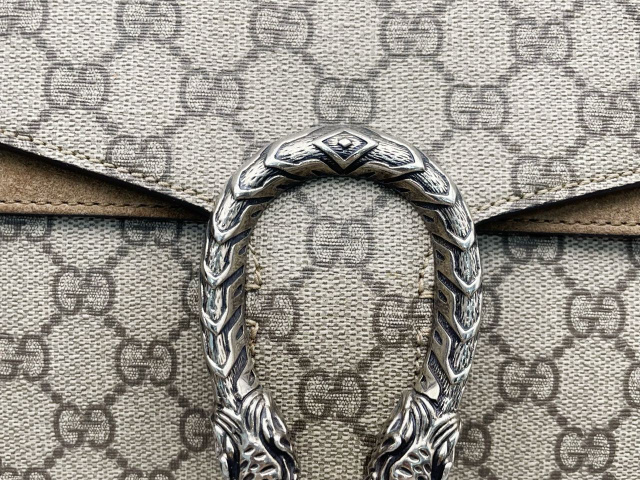 Gucci Dionysus, Beige, Canvas, handbag
