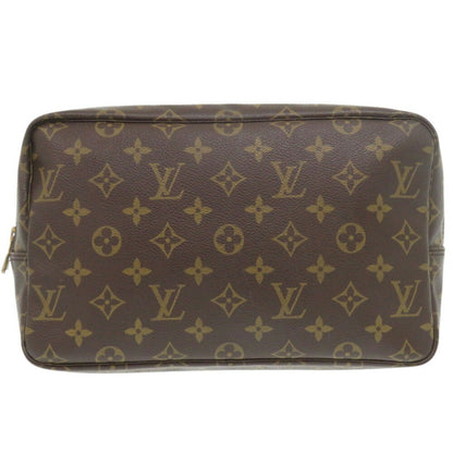 Louis Vuitton Trousse Toilette 28, Brown, Canvas, clutch