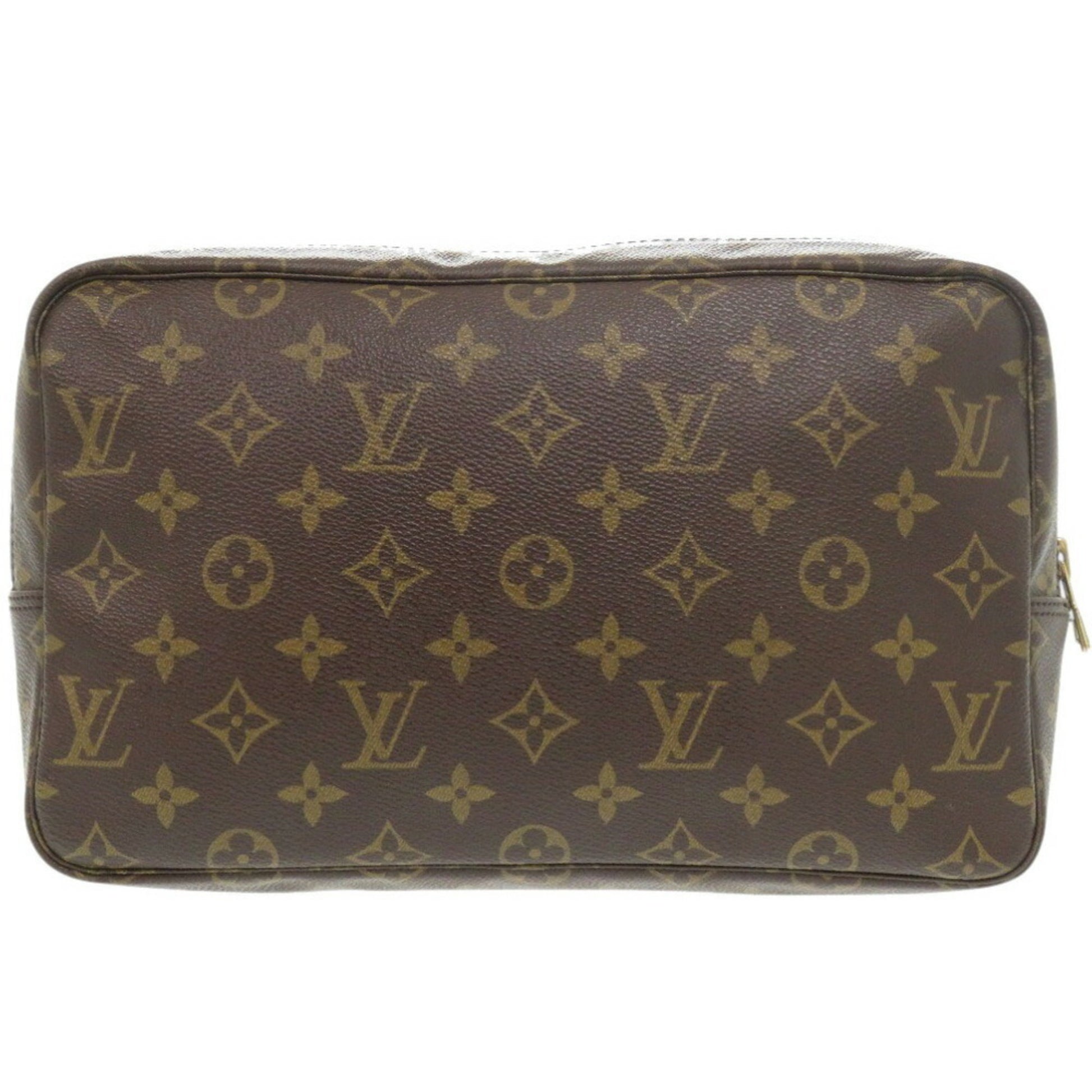 Louis Vuitton Trousse Toilette 28, Brown, Canvas, clutch