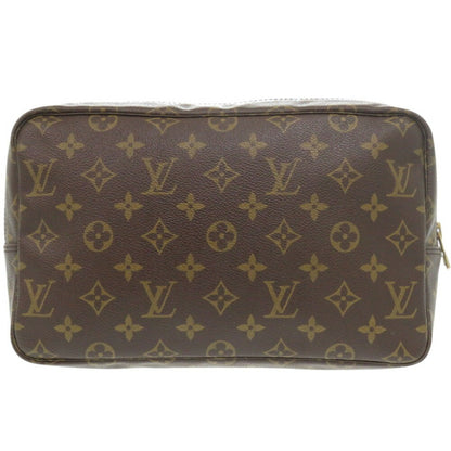Louis Vuitton Trousse Toilette 28, Brown, Canvas, clutch