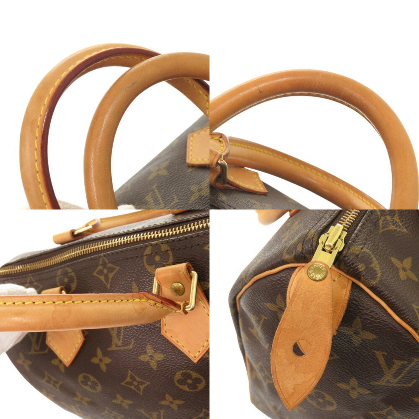Louis Vuitton Speedy 25, Brown, Canvas, handbag