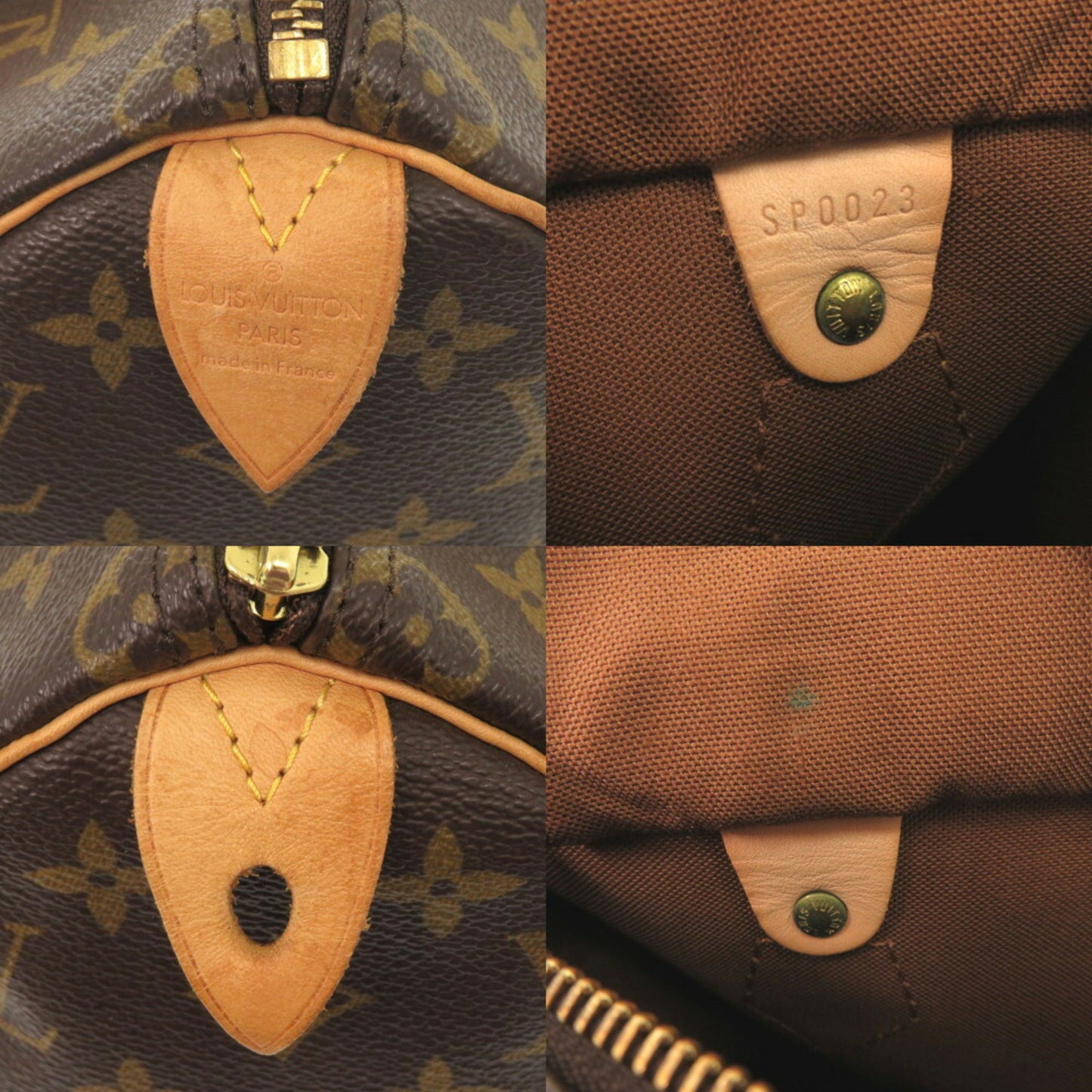 Louis Vuitton Speedy 25, Brown, Canvas, handbag