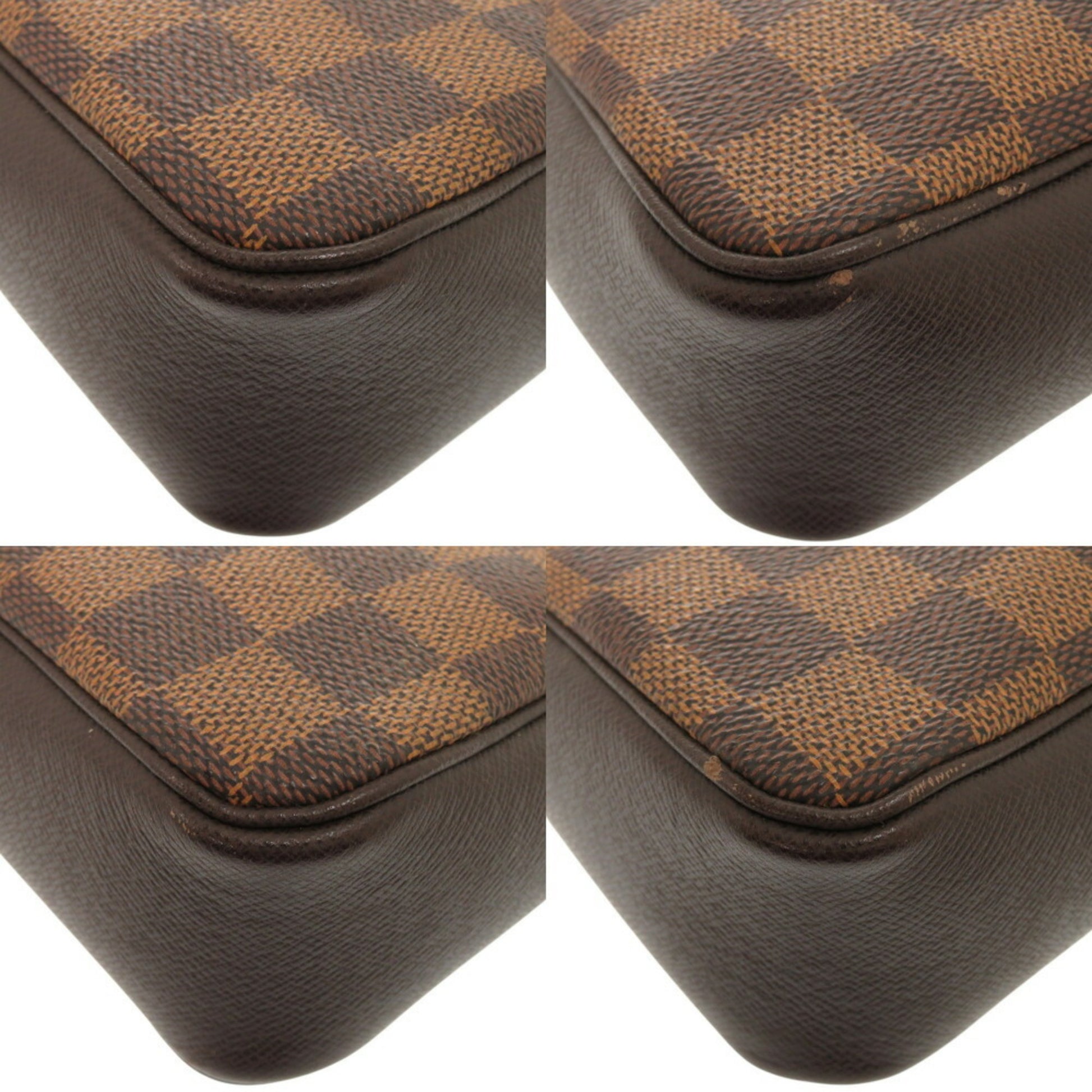 Louis Vuitton Trousse makeup, Brown, Canvas, clutch