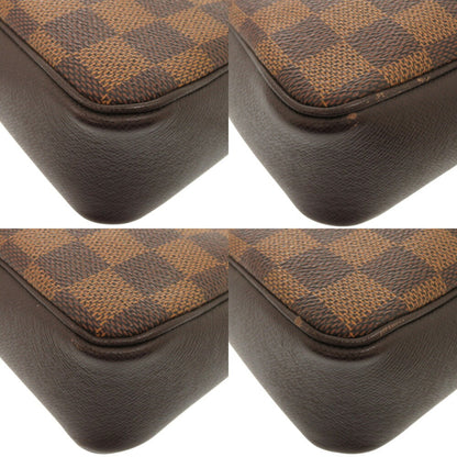 Louis Vuitton Trousse makeup, Brown, Canvas, clutch