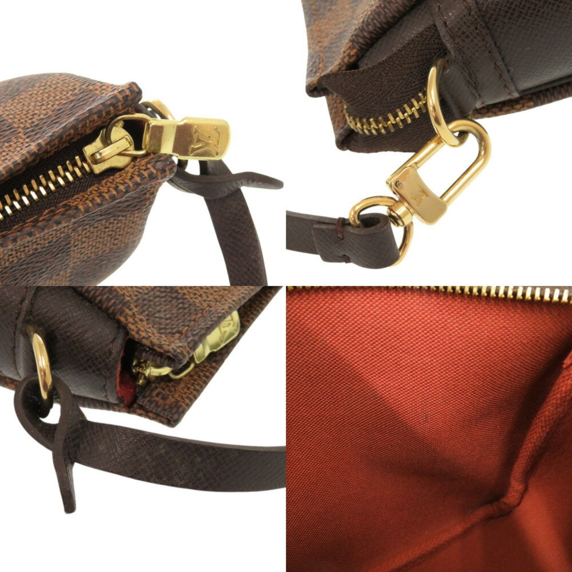 Louis Vuitton Trousse makeup, Brown, Canvas, clutch