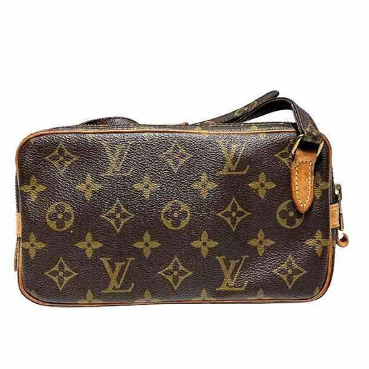 Louis Vuitton Marly, Brown, Canvas, shoulder