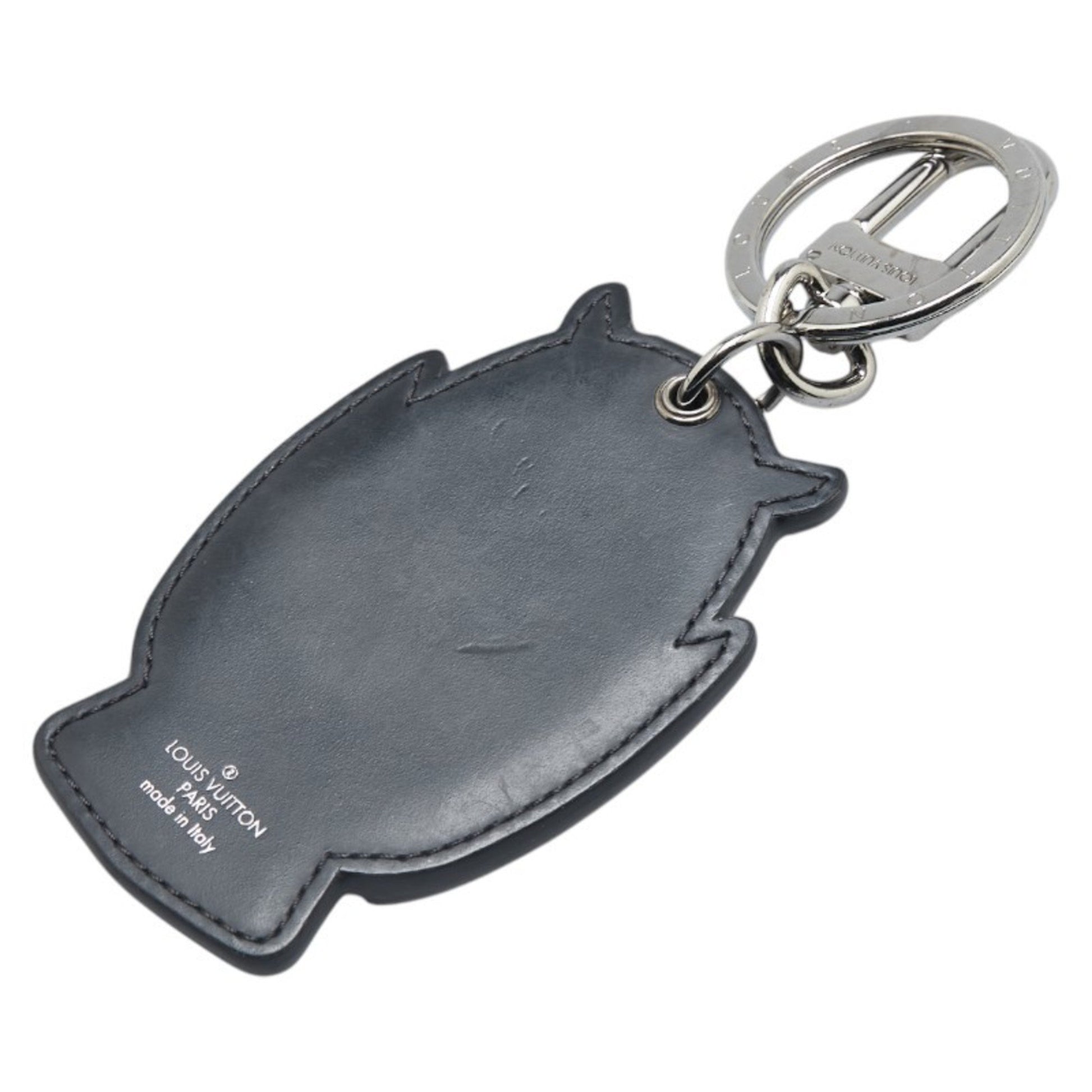 Louis Vuitton Porte clés, Black, Canvas, bag