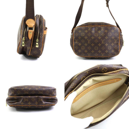 Louis Vuitton Reporter pm, Brown, Canvas, shoulder