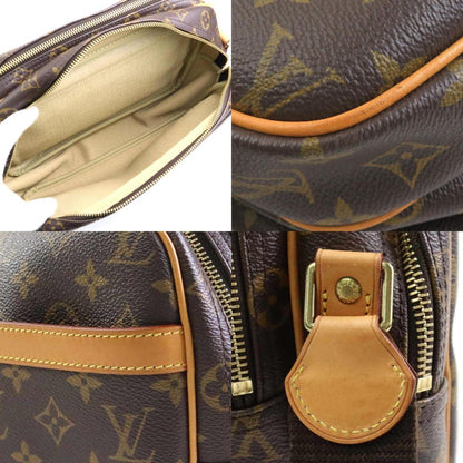 Louis Vuitton Reporter pm, Brown, Canvas, shoulder