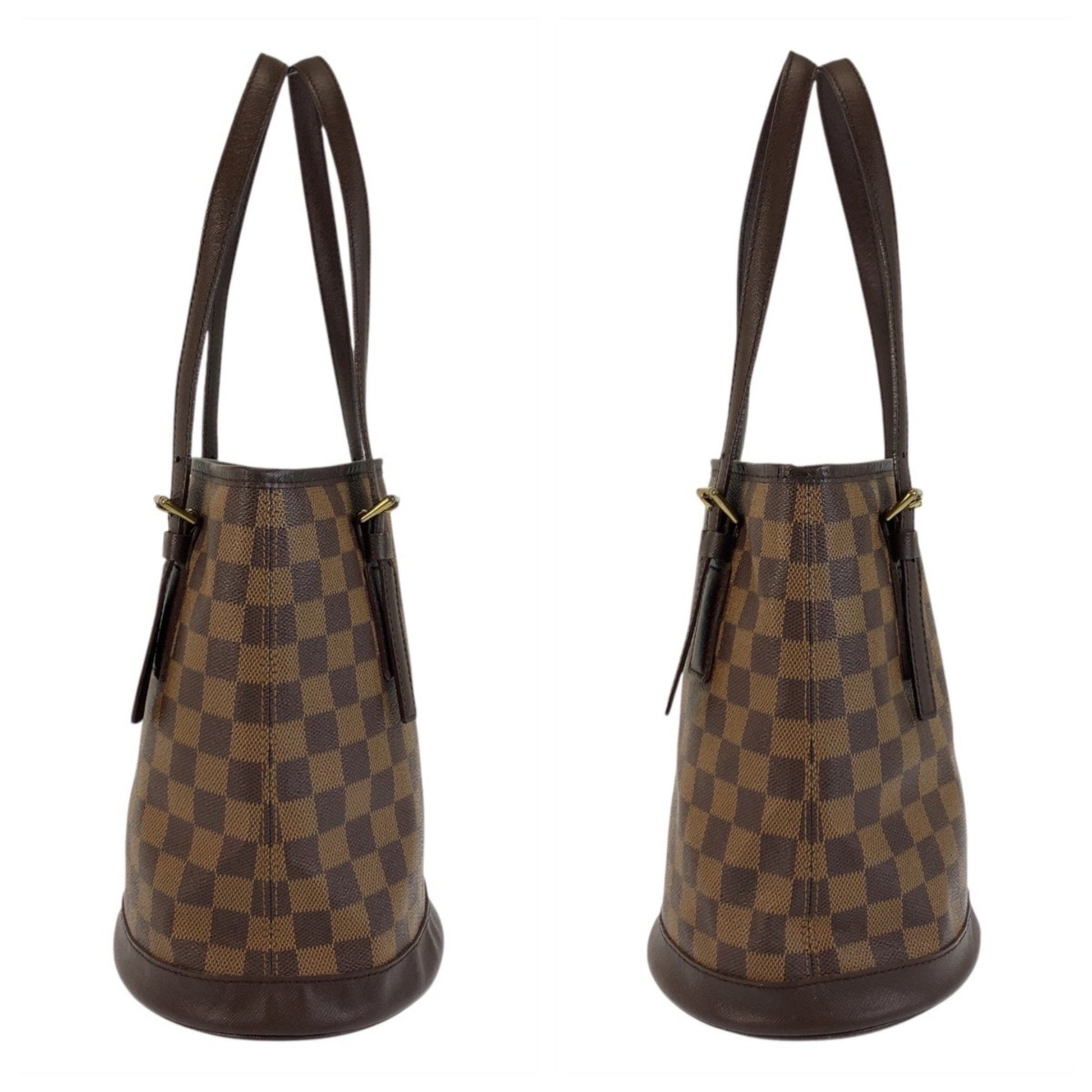 Louis Vuitton Marais, Brown, Canvas, tote