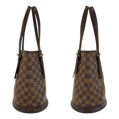 Louis Vuitton Marais, Brown, Canvas, tote