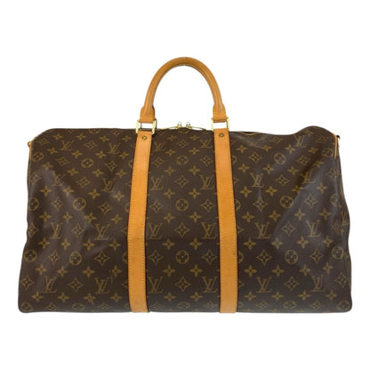 Louis Vuitton Keepall 50, Brown, Canvas, travel