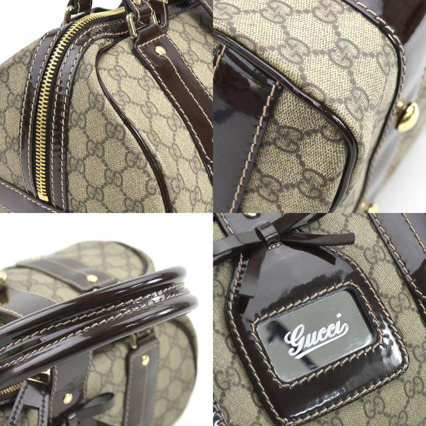 Gucci GG Supreme, Beige, Canvas, handbag