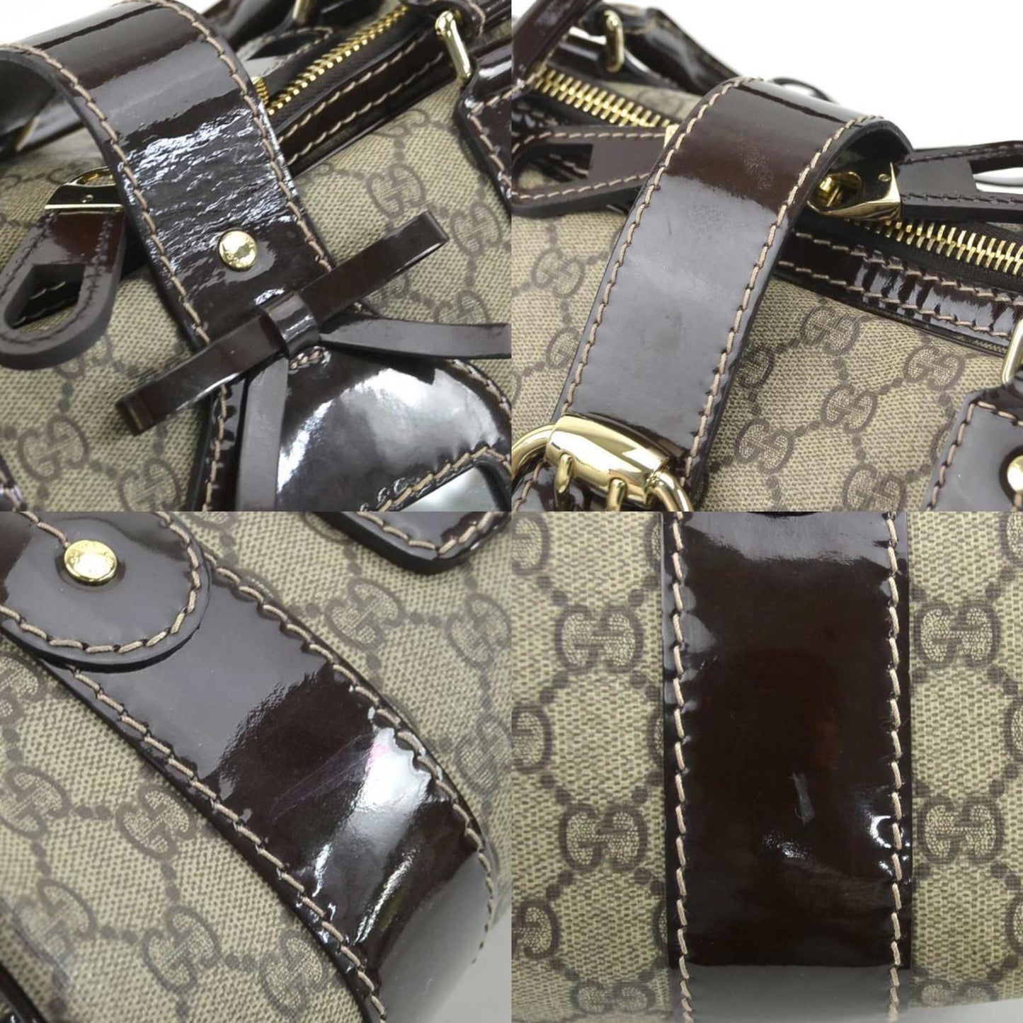 Gucci GG Supreme, Beige, Canvas, handbag