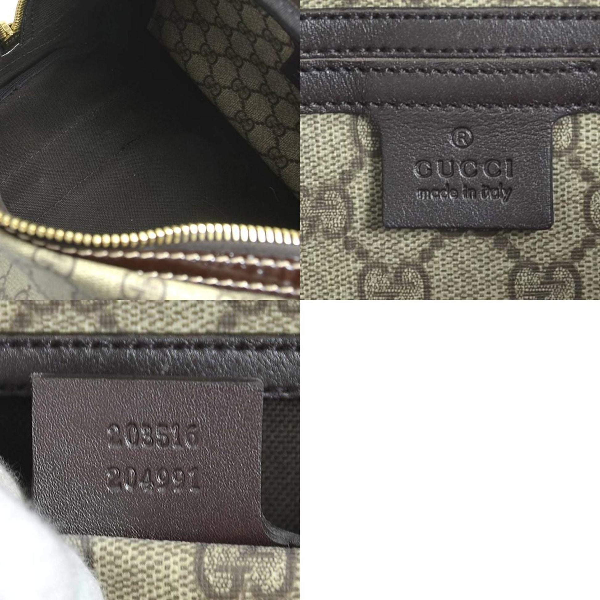 Gucci GG Supreme, Beige, Canvas, handbag