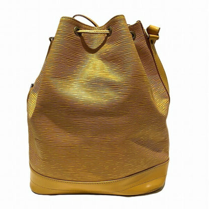 Louis Vuitton Noé, Yellow, Leather, shoulder