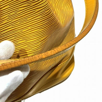 Louis Vuitton Noé, Yellow, Leather, shoulder