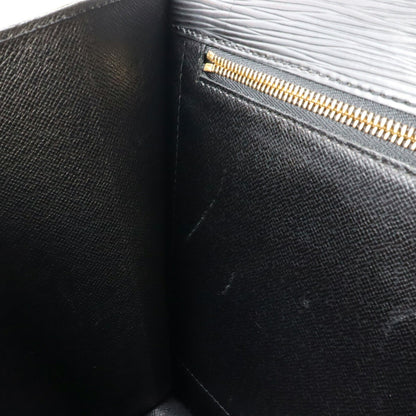 Louis Vuitton Monceau, Black, Leather, handbag
