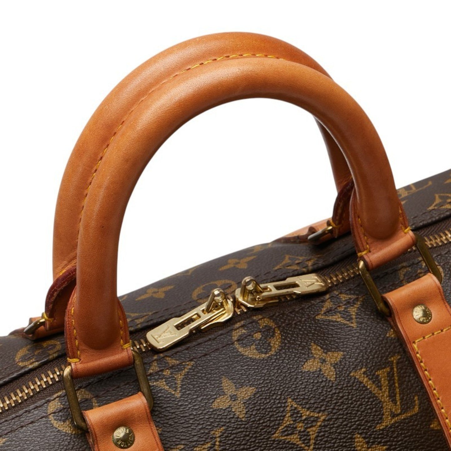Louis Vuitton Keepall Bandouliere 50, Brown, Canvas, shoulder