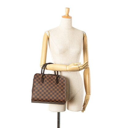 Louis Vuitton Triana, Brown, Canvas, handbag