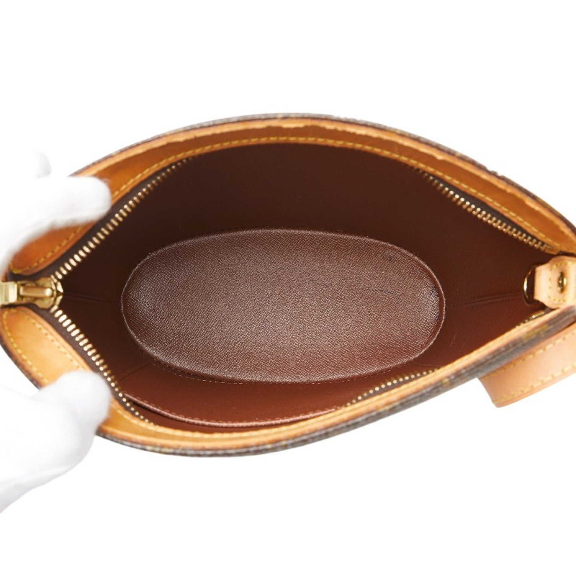 Louis Vuitton Drouot, Brown, Canvas, shoulder
