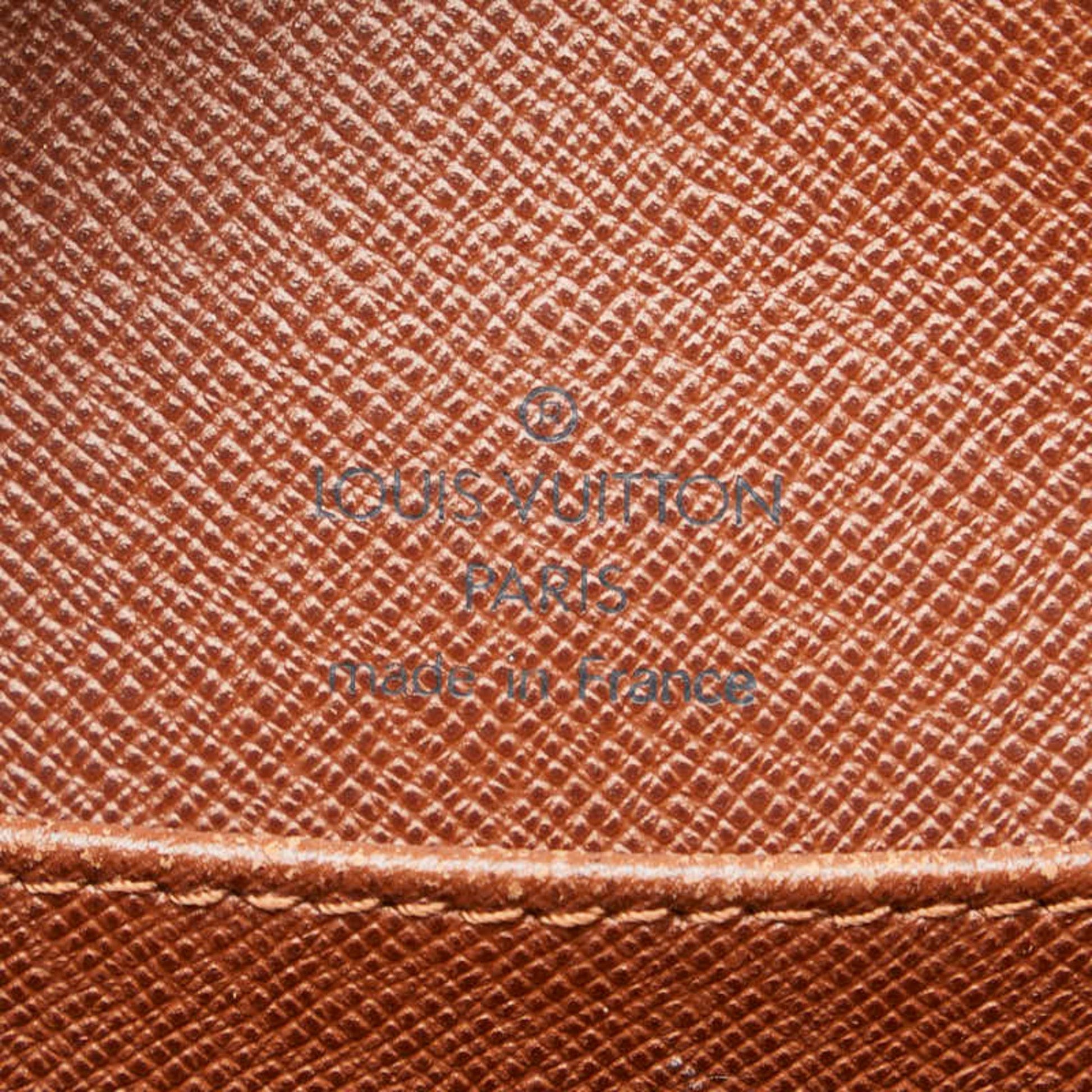 Louis Vuitton Drouot, Brown, Canvas, shoulder