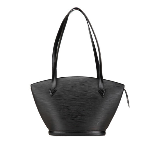 Louis Vuitton Saint Jacques, Black, Leather, handbag