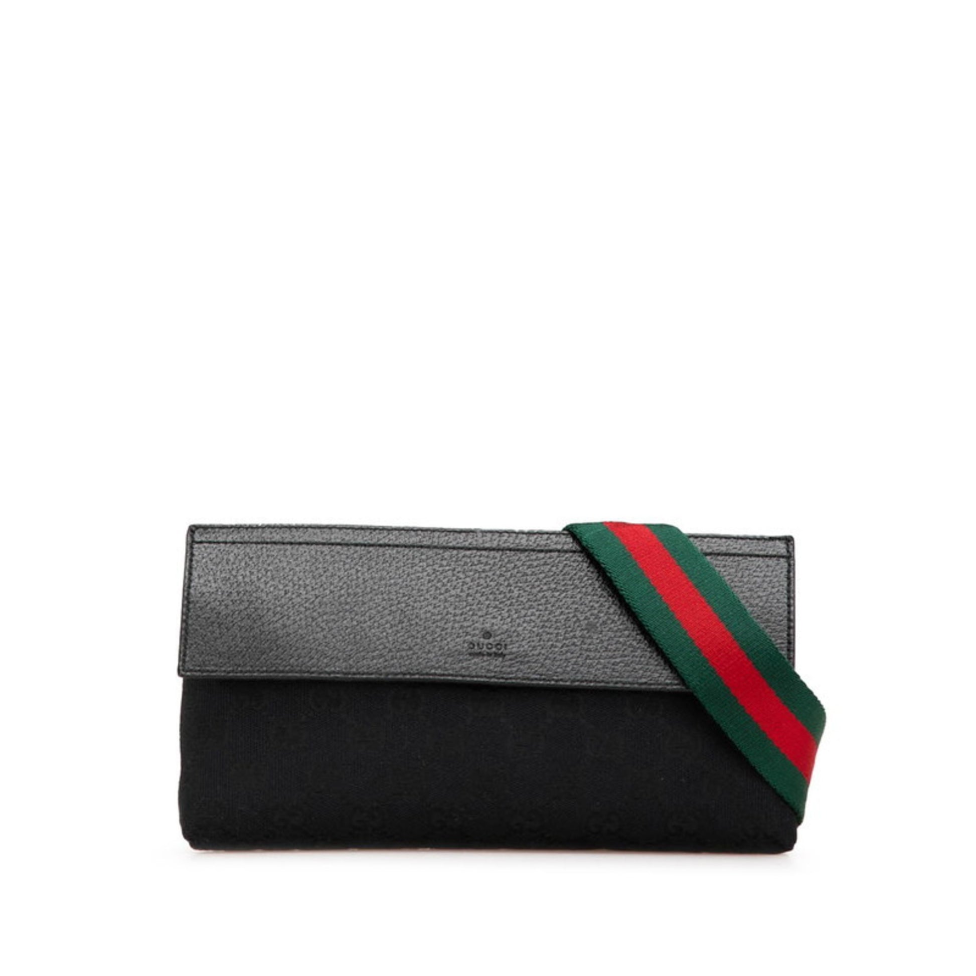 Gucci Ophidia, Black, Canvas, shoulder