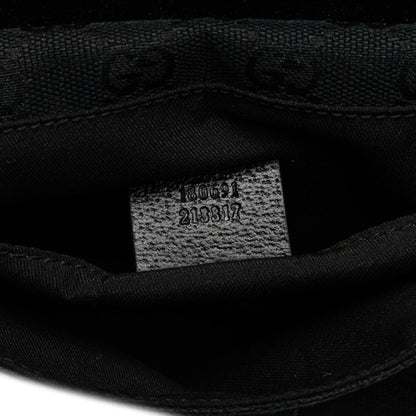 Gucci Ophidia, Black, Canvas, shoulder