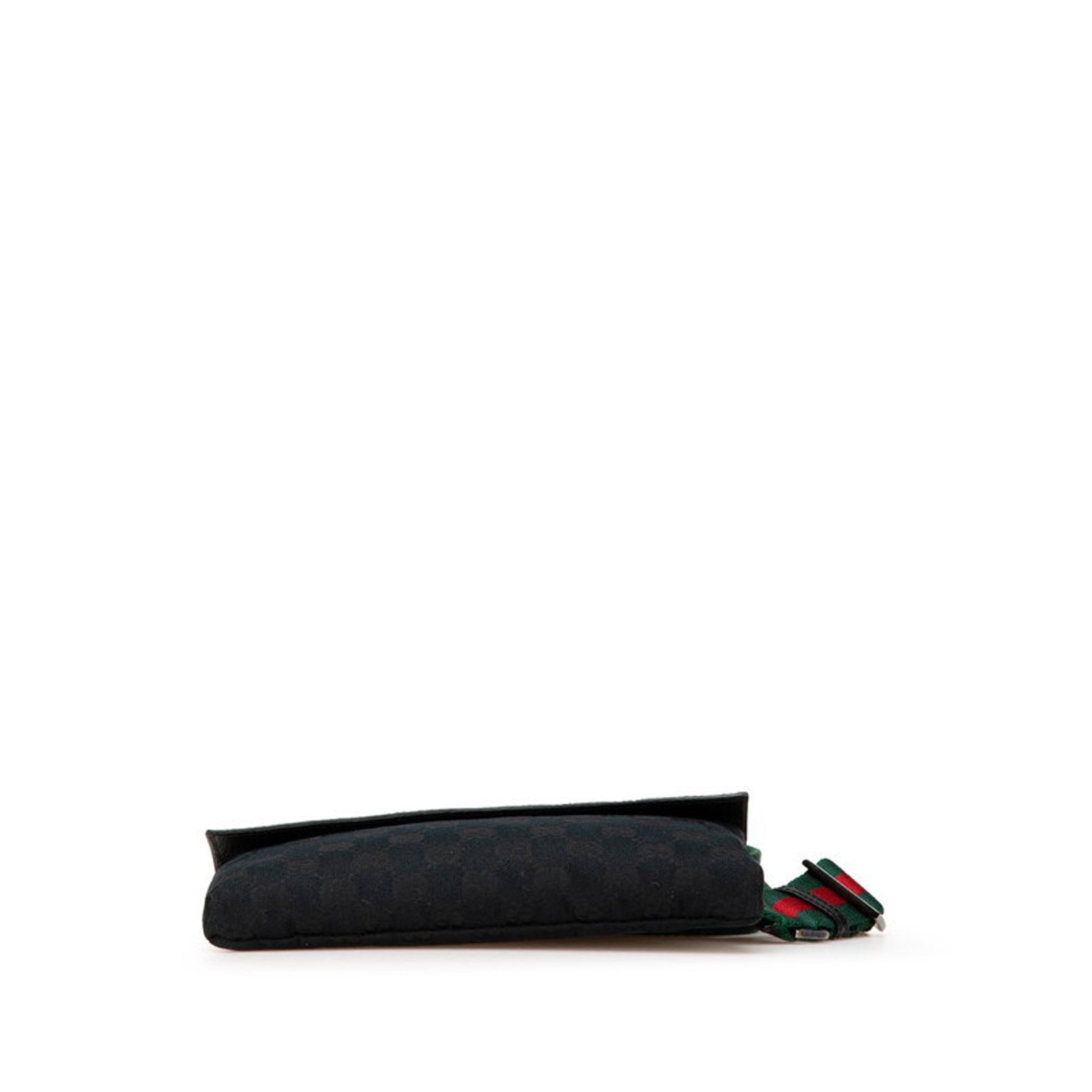 Gucci Ophidia, Black, Canvas, shoulder